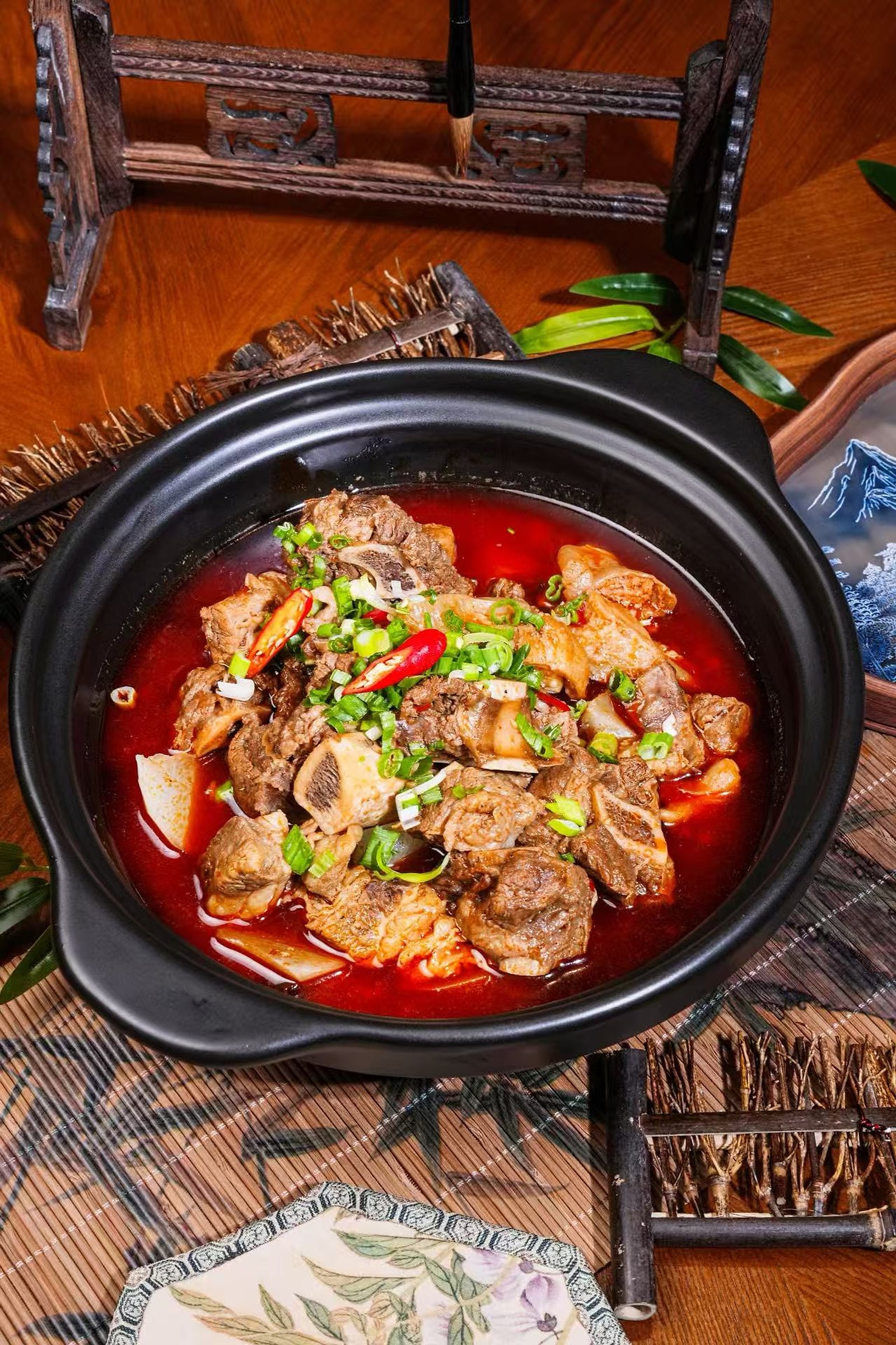 砂锅牛三宝 · Beef Pot with Short Rib, Tripe & Tendon