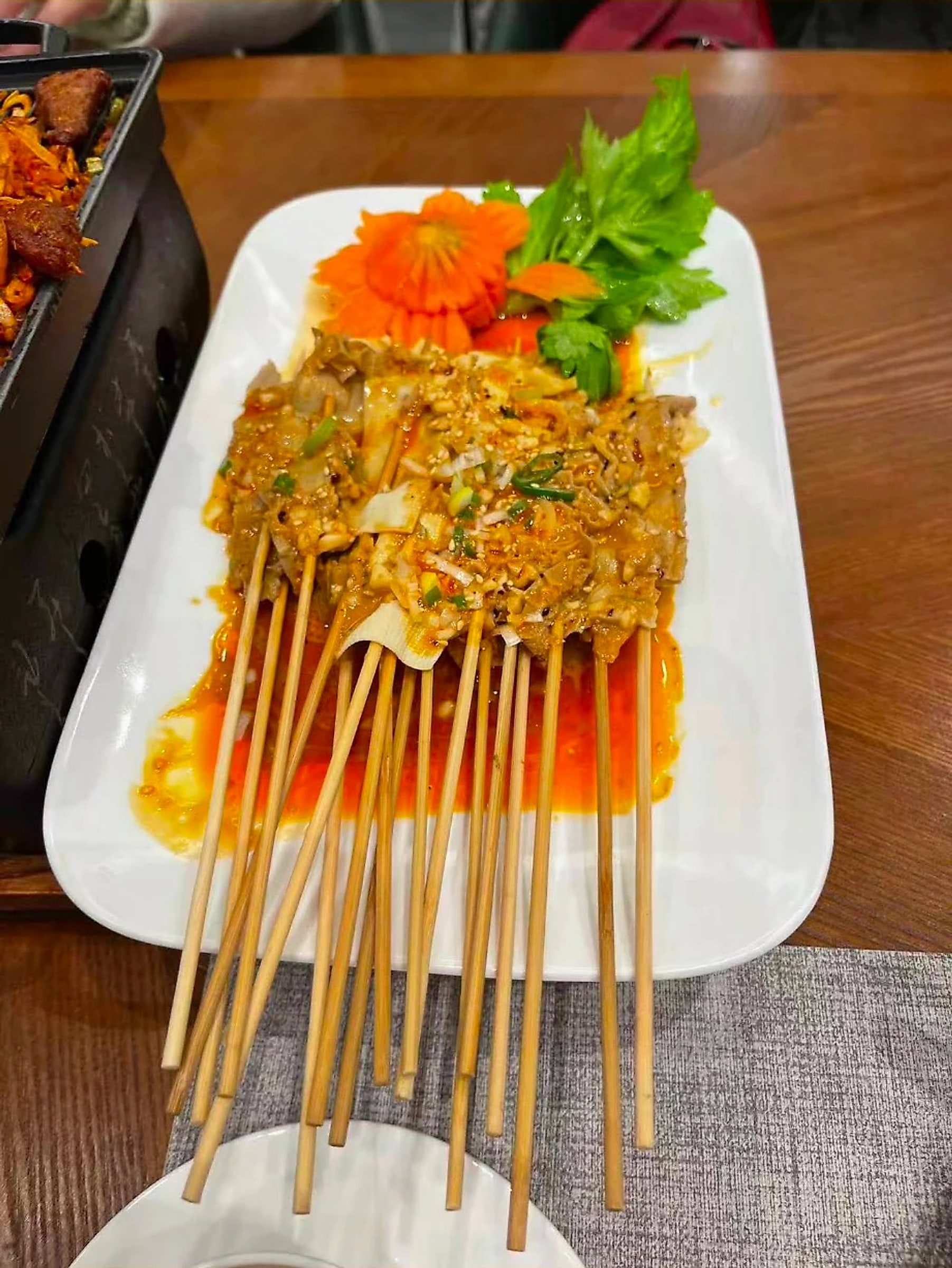 回坊涮牛肚 · Beef Tripe Skewers